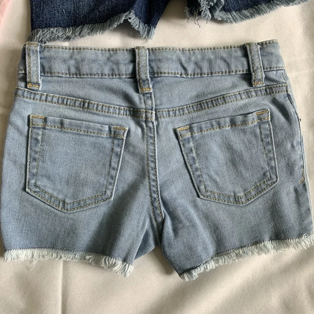 Cat&Jack‎ Toddler Girl Shorts & Long Sleeve Shirt Size XS -4-5 ) 4Piece Bundle